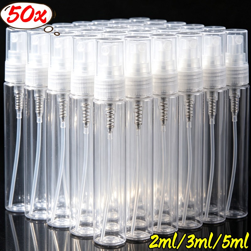 Perfume Quotes - 50/10x Mini-Parfüm-Sprühflasche Tragbare Reise-Transparente Sprühflaschen Transparente