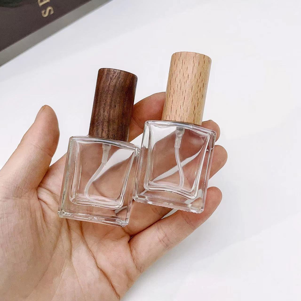Perfume Quotes - 10ml transparente dicke Glas-Parfüm-Sprüh flasche mit