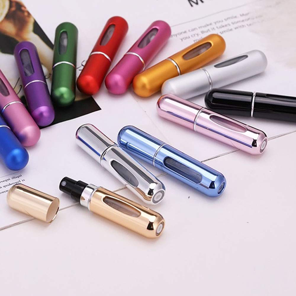 Perfume Quotes - Nachfüllbare Mini-Parfümflasche, tragbare Kosmetikflasche, Sprühflasche, Zerstäuber,