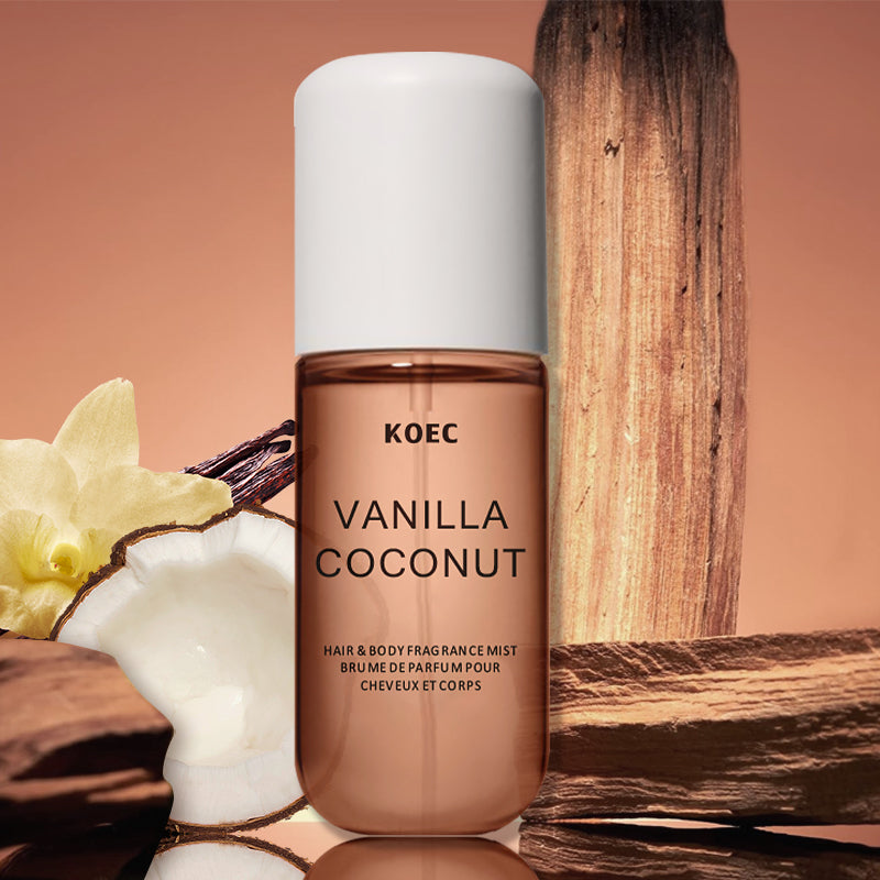 Perfume Fragrance Notes - KOEC Vanille- und Kokosnuss-Duftnebelparfüm, erfrischend, feuchtigkeitsspendend,
